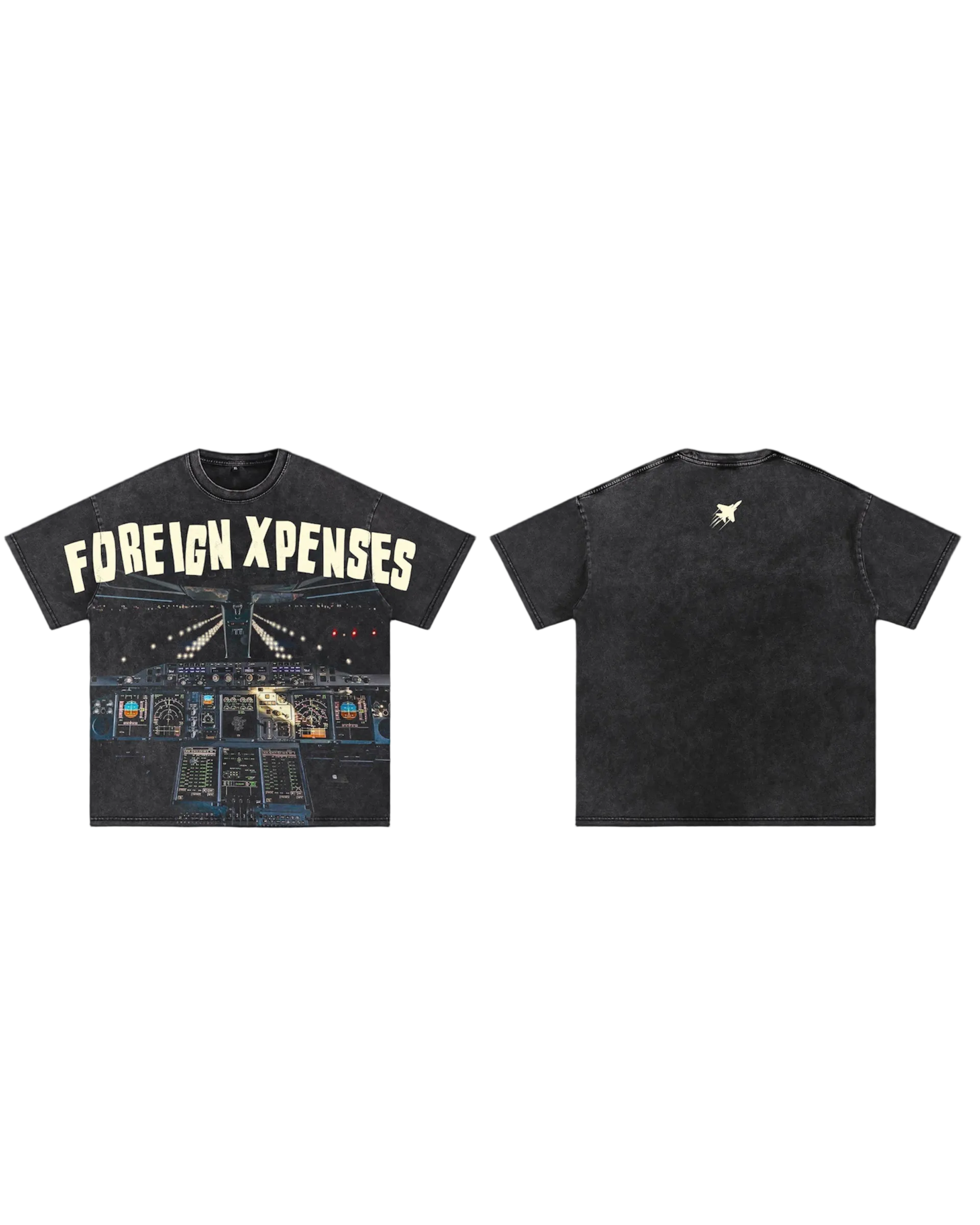 'Pilots POV' Vintage Charcoal T-Shirt